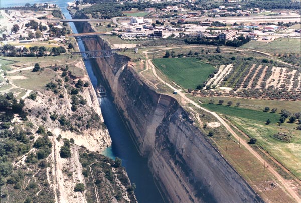Kanal von Korinth Kanal von Korinth Luftaufnahme 2007